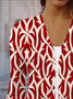 Damen Frühling/Herbst Oberbekleidung Lässig Geblümt Jersey Schal Jacke