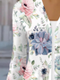 Damen Frühling/Herbst Oberbekleidung Lässig Geblümt Jersey Schal Jacke