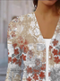 Damen Frühling/Herbst Oberbekleidung Lässig Geblümt Jersey Schal Jacke