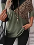 Damen Langarm T-Shirts T-Shirt Frühling/Herbst Farbblock Jersey Rundhals Täglich Ausgehen Lässig Oberteile