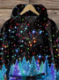 Damen Kapuze Weihnachten Lässig Frühling/Herbst Langarm Sweatshirt