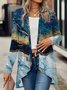 Damen Frühling/Herbst Aufdecken Retro Farbverlauf Leicht Strickjacke