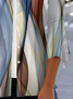 Damen Frühling/Herbst Oberbekleidung Lässig Geometrisch Jersey Schal Jacke