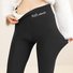Damen Lässig Unifarben Winter Knöchelhose Leggings