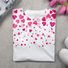 Damen Langarm T-Shirts T-Shirt Frühling/Herbst Herz/Herz Print Rundhals Lässig T-Shirt mit Grafik Oberteile