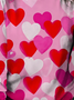 Damen Langarm T-Shirts T-Shirt Frühling/Herbst Valentinstag Rundhals Retro Oberteile