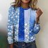 Damen Kariert Langarm T-Shirts T-Shirt Rundhals Retro Frühling/Herbst Oberteile