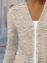 Damen Frühling/Herbst Aufdecken Lässig Geblümt Print Leicht Strickjacke