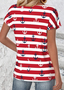 Damen 3d Drucken Ärmellos T-Shirts T-Shirt Rundhals Lässig Sommer Oberteile