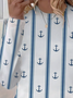 Damen Langarm T-Shirts T-Shirt Frühling/Herbst Gestreift Print Rundhals Lässig T-Shirt mit Grafik Oberteile