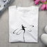 Damen Langarm T-Shirts T-Shirt Frühling/Herbst Libelle Print Rundhals Lässig T-Shirt mit Grafik Oberteile
