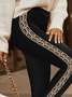 Damen Geometrisch Lässig Alle Jahreszeiten Print Lang Leggings