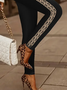 Damen Geometrisch Lässig Alle Jahreszeiten Print Lang Leggings