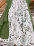 Damen Geblümt Print Zweiteiliges Set Täglich Dreiviertelärmel Lässig Frühling/Herbst Mantel mit Rock Matching Set