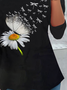 Damen Geblümt Langarm T-Shirts T-Shirt Rundhals Lässig Frühling/Herbst T-Shirt mit Grafik Oberteile
