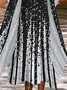 Damen Geblümt Print Zweiteiliges Set Täglich Dreiviertelärmel Lässig Frühling/Herbst Mantel mit Rock Matching Set