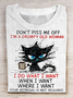 Damen Textbriefe Kurzarm T-Shirts T-Shirt Rundhals Print Lässig Sommer T-Shirt mit Grafik Oberteile