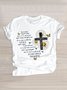 Damen Geblümt Kurzarm T-Shirts T-Shirt Rundhals Lässig Sommer Oberteile