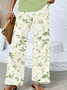 Damen Geblümt Print Zweiteiliges Set Täglich Ärmellos Lässig Sommer Bluse mit Hose Matching Set