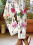 Damen Geblümt Lang Hose Lässig Frühling/Herbst Hose