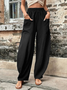 Damen Unifarben Knöchelhose Hose Lässig Frühling/Herbst Hose