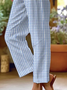 Damen Kariert Knöchelhose Hose Lässig Frühling/Herbst Hose