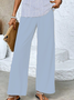 Damen Gestreift Print Zweiteiliges Set Täglich Ärmellos Lässig Sommer Bluse mit Hose Matching Set
