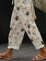 Damen Tier Lang Hose Lässig Frühling/Herbst Hose