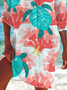 Damen Marine Leben Langarm Bluse Frühling/Herbst Print Hemdkragen Täglich Lässig Oberteile