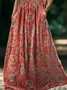 Damen Geblümt Ärmellos Sommer Print Kleid Rundhals Täglich Lässig Maxikleid Tanktop H-Linie Kleid