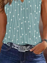 Damen Ärmellos Tanktop Oberteile Leibchen Sommer Geblümt Print V-Ausschnitt Täglich Lässig Oberteile