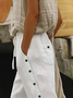 Damen Unifarben Fünfte Hose Hose Lässig Sommer Hose