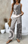 Damen Geblümt Zweiteiliges Set Täglich Ärmellos Lässig Sommer Matching Set