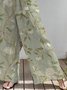 Damen Hose Hose mit Weitem Bein Täglich Ausgehen Retro Blätter Frühling/Herbst Hose
