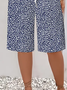 Damen Geblümt Fünfte Hose Hose Lässig Sommer Hose