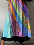 Damen Hippie Halbarm Sommer Print Kleid V-Ausschnitt Täglich Lässig Maxikleid A-Linien-Kleid