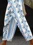 Damen Gestreift Lang Hose Lässig Frühling/Herbst Hose