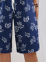 Damen Geblümt Fünfte Hose Hose Lässig Sommer Hose