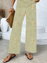 Damen Geblümt Print Zweiteiliges Set Täglich Ärmellos Lässig Sommer Bluse mit Hose Matching Set