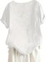 Damen Libelle Halbarm Bluse Sommer Rundhals Täglich Lässig Oberteile