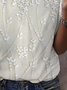 Damen Geblümt Kurzarm T-Shirts T-Shirt Rundhals Print Lässig Sommer Oberteile