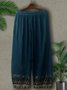 Damen Ethnisch Geometrie Lang Hose Lässig Frühling/Herbst Hose