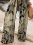 Damen Geblümt Lang Hose Lässig Frühling/Herbst Hose