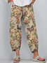 Damen Geblümt Knöchelhose Hose Lässig Frühling/Herbst Hose