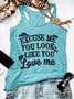 Damen Ärmellos Tanktop Oberteile Leibchen Sommer Wilder Westen U-Ausschnitt Urlaub Lässig Oberteile