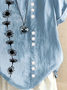Damen Geblümt Kurzarm Bluse Sommer Print Rundhals Täglich Lässig Oberteile