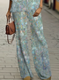 Damen Abstrakt Print Zweiteiliges Set Täglich Langarm Lässig Frühling/Herbst Bluse mit Hose Matching Set