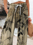Damen Geblümt Lang Hose Lässig Frühling/Herbst Hose