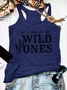 Damen Ärmellos Tanktop Oberteile Leibchen Sommer Wilder Westen U-Ausschnitt Urlaub Lässig Oberteile
