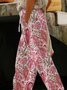 Damen Paisley Lang Hose Lässig Frühling/Herbst Hose